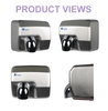 XinDa GSQ250 Silver Factory trực tiếp đảm bảo chất lượng làm khô nhanh máy sấy tay bằng thép không gỉ Máy sấy tay bằng điện