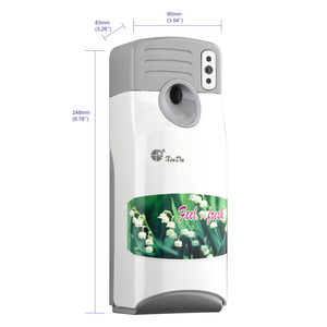 XinDa PXQ288 Cảm biến chuyển động nhà vệ sinh lcd hoạt động bằng pin Máy làm mát không khí tự động treo tường Máy phân phối khí dung nước hoa