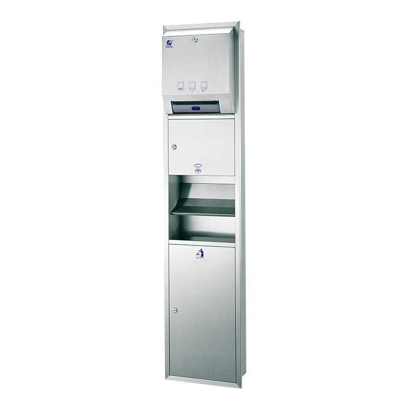 Máy rút khăn giấy tự động kết hợp 3 IN 1 & Máy sấy tay tự động & Thùng rác