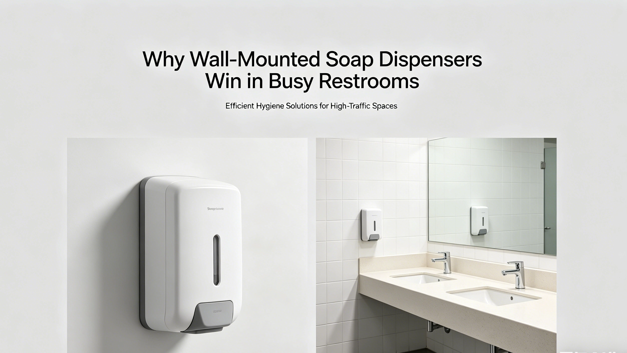 Tại sao máy phân phối xà phòng treo tường lại cai trị các phòng vệ sinh có lượng người qua lại cao